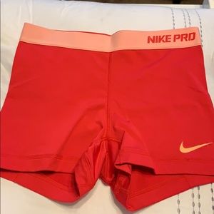 red size small nike pros